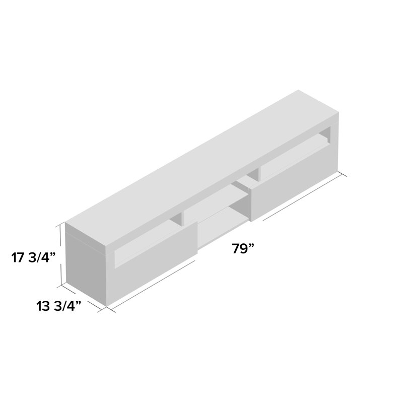 Orren Ellis Sabacky Floating TV Stand for TVs up to 88" & Reviews Wayfair